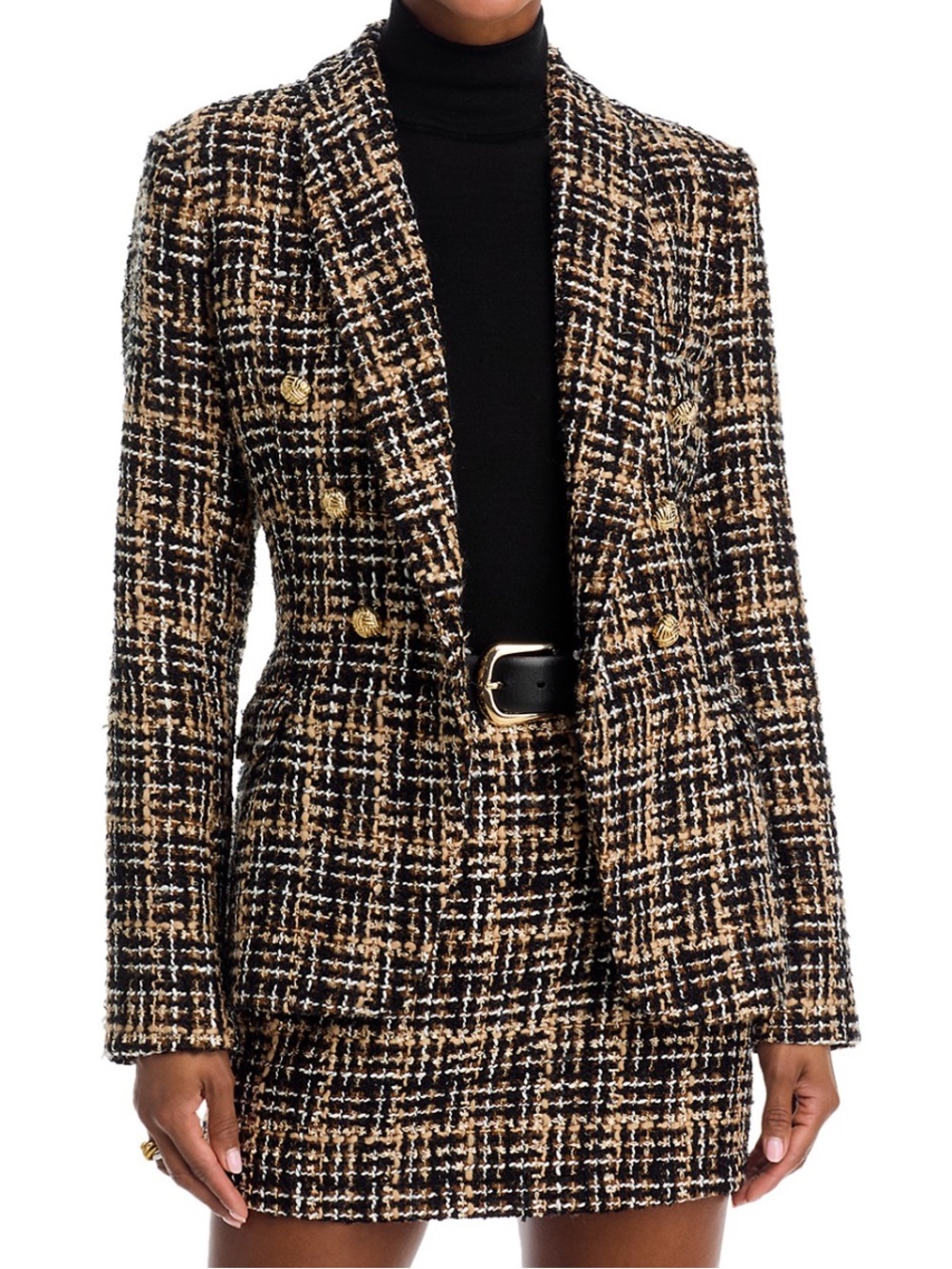 Tweed Double-Breasted Blazer